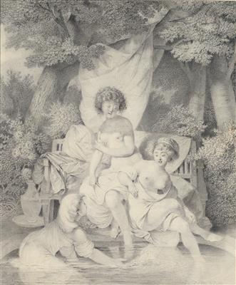 Pierre Alexandre Wille - Mistrovské kresby, Tisky do roku 1900, Akvarely a miniatury