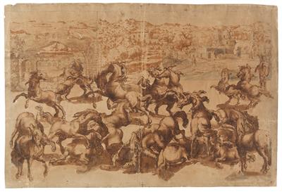 Attributed to Jan van der Straet called Stradanus - Master Drawings, Prints before 1900, Watercolours, Miniatures