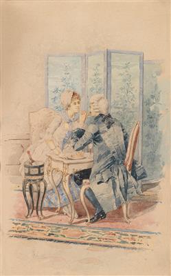 Aurelio Roberti - Mistrovské kresby, Tisky do roku 1900, Akvarely a miniatury