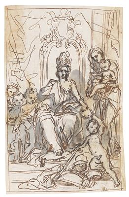 Attributed to Domenico Parodi - Mistrovské kresby, Tisky do roku 1900, Akvarely a miniatury