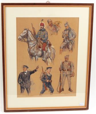 Hans Printz - Master Drawings, Prints before 1900, Watercolours, Miniatures