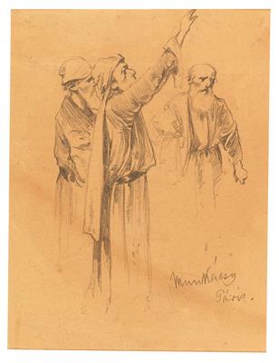 Michael von Munkacsy - Master Drawings, Prints before 1900, Watercolours, Miniatures