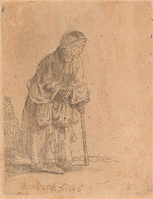 Rembrandt Harmensz van Rijn - Meisterzeichnungen und Druckgraphik bis 1900, Aquarelle, Miniaturen