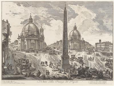 Giovanni Battista Piranesi - Disegni e stampe fino al 1900, acquarelli e miniature