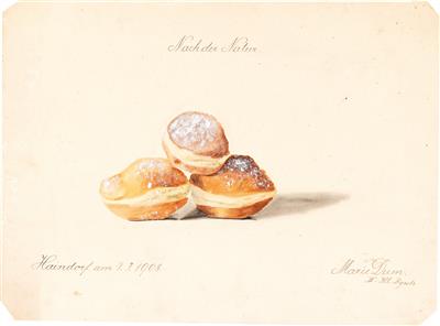 Marie Dum - Disegni e stampe fino al 1900, acquarelli e miniature
