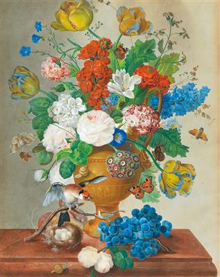 Johann Baptist Drechsler Follower of - Mistrovské kresby, Tisky do roku 1900, Akvarely a miniatury