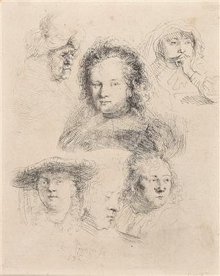 Rembrandt Harmensz van Rijn - Meisterzeichnungen und Druckgraphik bis 1900, Aquarelle, Miniaturen