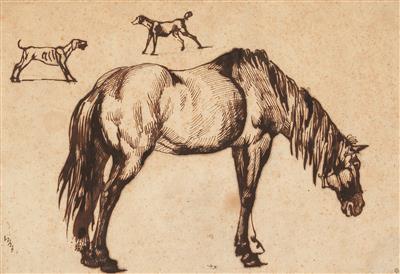 Carle (Charles) Vernet attributed to, - Mistrovské kresby, Tisky do roku 1900, Akvarely a miniatury