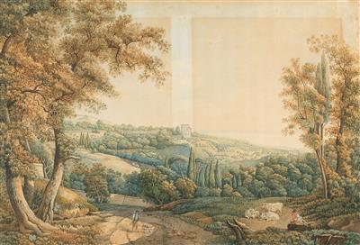 Classicist landscape painter, German c. 1780 - Disegni e stampe fino al 1900, acquarelli e miniature