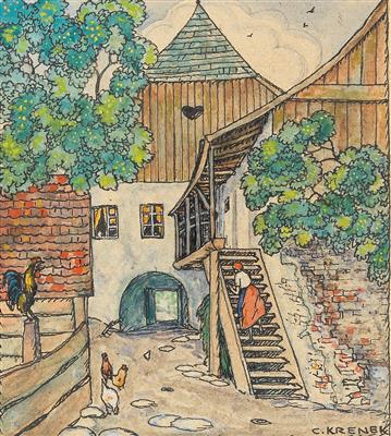 Carl Krenek - Mistrovské kresby, Tisky do roku 1900, Akvarely a miniatury