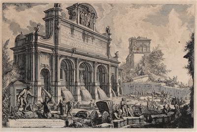 Giovanni Battista Piranesi - Disegni e stampe fino al 1900, acquarelli e miniature