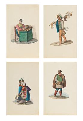 Michele de Vito, Italien um 1850 - Meisterzeichnungen, Druckgraphik bis 1900, Aquarelle u. Miniaturen