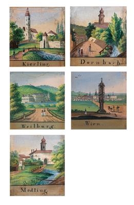 Österreich, 1. Hälfte 19. Jahrhundert - Meisterzeichnungen, Druckgraphik bis 1900, Aquarelle u. Miniaturen