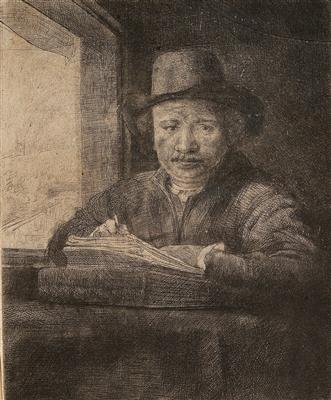 Rembrandt Harmensz van Rijn - Meisterzeichnungen, Druckgraphik bis 1900, Aquarelle u. Miniaturen