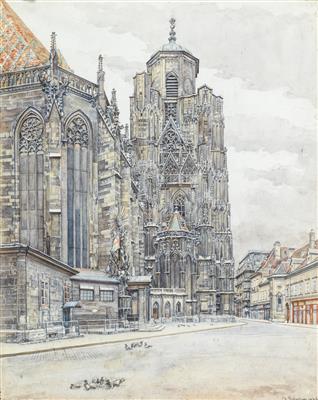 Albert Schreyer - Mistrovské kresby, Tisky do roku 1900, Akvarely a miniatury