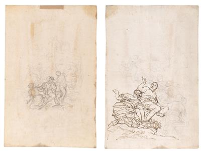 Cirro Ferri, Circle of, - Master Drawings, Prints before 1900, Watercolours, Miniatures