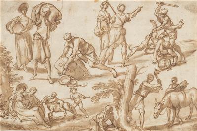 Domenico Piola - Mistrovské kresby, Tisky do roku 1900, Akvarely a miniatury