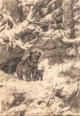 Franz Xaver von Pausinger - Mistrovské kresby, Tisky do roku 1900, Akvarely a miniatury