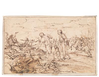 Salvator Rosa attributed to, - Master Drawings, Prints before 1900, Watercolours, Miniatures