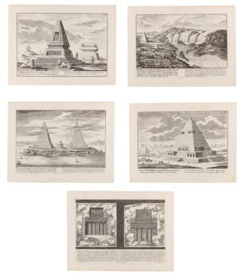 Johann Bernhard Fischer von Erlach - Disegni e stampe fino al 1900, acquarelli e miniature