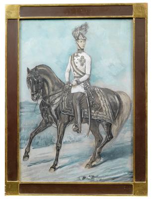 Alexander Ritter von Bensa,  (Vienna 1820-1902 ibidem) -Emperor Franz Joseph I of Austria, - Imperial Court Memorabilia and Historical Objects