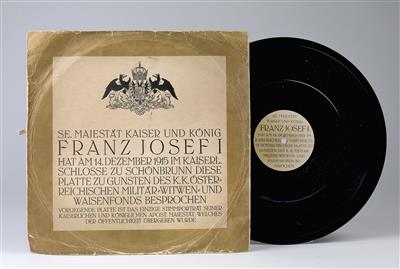 Emperor Franz Joseph I of Austria – sound document, - Casa Imperiale e oggetti d'epoca