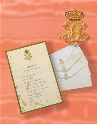 Empress Elisabeth of Austria - 3 envelopes, - Casa Imperiale e oggetti d'epoca