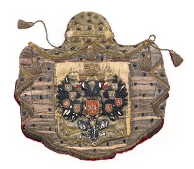Imperial Russian embroidered coat of arms, - Casa Imperiale e oggetti d'epoca