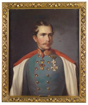 Leander Russ, (Vienna 1809-1864 Kaltenleutgeben bei Wien - Emperor Franz Joseph I of Austria, - Imperial Court Memorabilia and Historical Objects