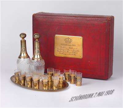 French liqueur set, - Rekvizity z císařského dvora