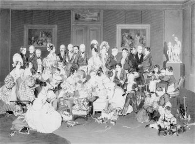 Emperor Franz I. of Austria - family reunion of 1835, - Casa Imperiale e oggetti d'epoca