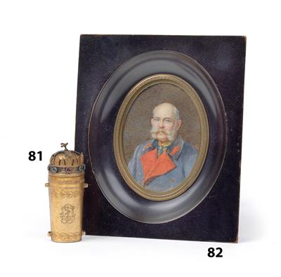 Emperor Franz Joseph I. King of Hungary – container of the Hungarian king’s earth, - Imperial Court Memorabilia and Historical Objects