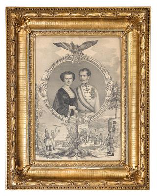 Emperor Franz Joseph I. and Empress Elisabeth, - Imperial Court Memorabilia and Historical Objects