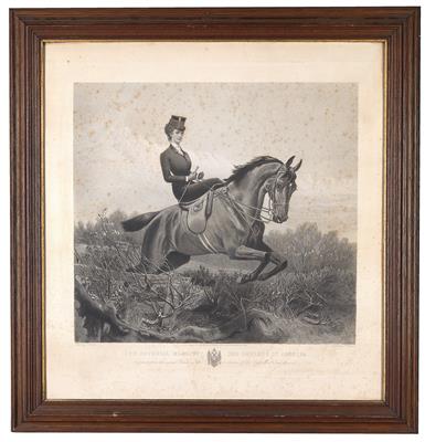 Empress Elisabeth of Austria - the Empress on horseback, - Rekvizity z císařského dvora