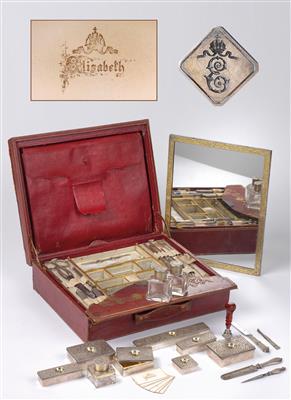 Empress Elisabeth of Austria – personal travel, writing and sewing set, - Imperial Court Memorabilia and Historical Objects