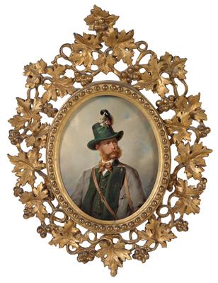 Franz Russ the elder (Vienna 1817-1892) - Emperor Franz Joseph I of Austria, - Rekvizity z císařského dvora