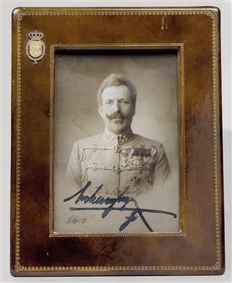 Hoch- and Deutschmeister Archduke Eugen - gift photo with his personal signature, - Rekvizity z císařského dvora