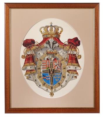 Hoch- and Deutschmeister Archduke Eugen – personal coat-of-arms, - Imperial Court Memorabilia and Historical Objects