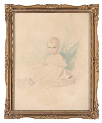 Josef Kriehuber (Vienna 1801-1876) - Emperor Franz Joseph I as a child, - Rekvizity z císařského dvora