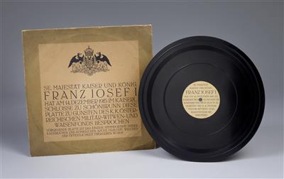 Emperor Franz Joseph I of Austria – sound document, - Casa Imperiale e oggetti d'epoca