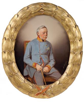 Wilhelm Richter (Vienna 1824-1892) – field marshal Josef Wenzel Graf Radetzky, - Casa Imperiale e oggetti d'epoca