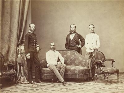 Emperor Francis Joseph I with his brothers, - Casa Imperiale e oggetti d'epoca