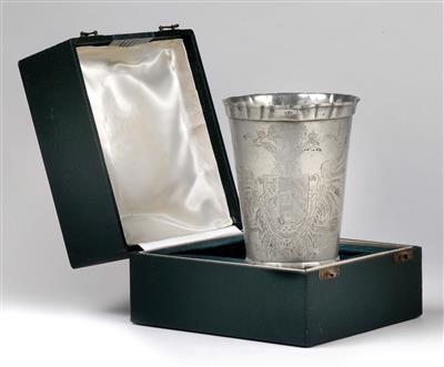 Emperor Francis Joseph I of Austria – foot-washing beaker 1852, - Imperial Court Memorabilia and Historical Objects