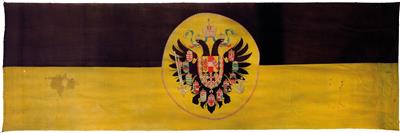 Imperial Austrian balcony flag, - Imperial Court Memorabilia and Historical Objects