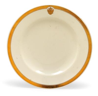 Imperial Austrian Court – dinner plate from the gilt-rim service, - Rekvizity z císařského dvora