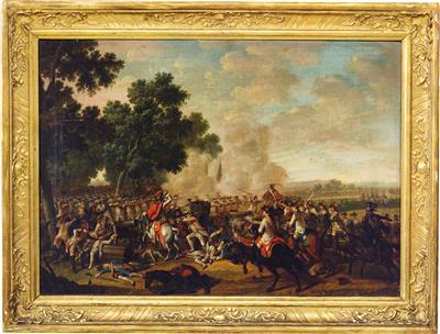 Battle scene during the Seven Years’ War, - Imperial Court Memorabilia and Historical Objects