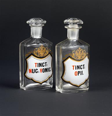 Imperial and Royal Court Pharmacy - 2 bottles, - Casa Imperiale e oggetti d'epoca