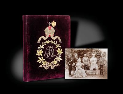 Emperor Francis Joseph I of Austria - a photographic album commemorating the jubilee of 1908, - Casa Imperiale e oggetti d'epoca