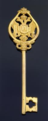 Imperial Austrian Court - a chamberlain’s key, - Casa Imperiale e oggetti d'epoca