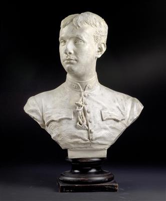 Crown Prince Rudolf – a bust, - Imperial Court Memorabilia and Historical Objects